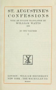 St. Augustine’s Confessions